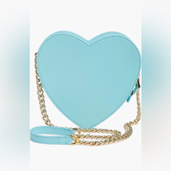 Moschino 'Moschino' Leather Heart Bag (Fantasy Print Light Blue) - Picture 3 of 12